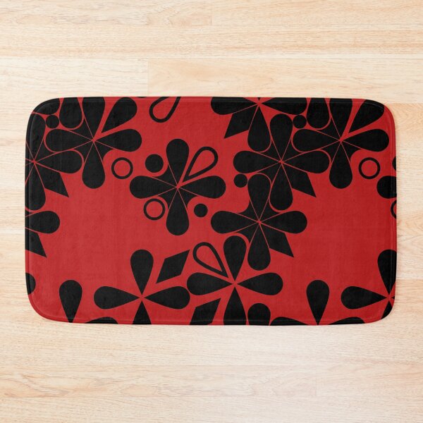 Item preview, Black flower pattern breaking apart red designed and sold by STG-Designs.