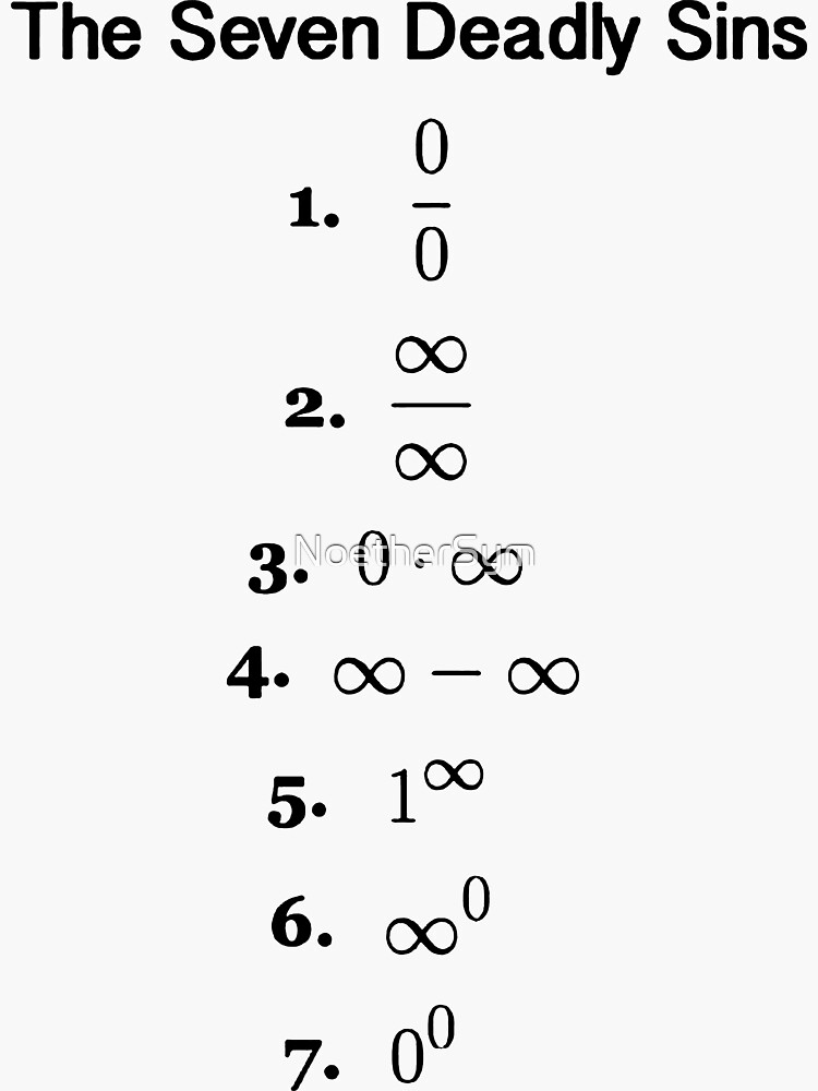the mathematical seven deadly sins, math and science