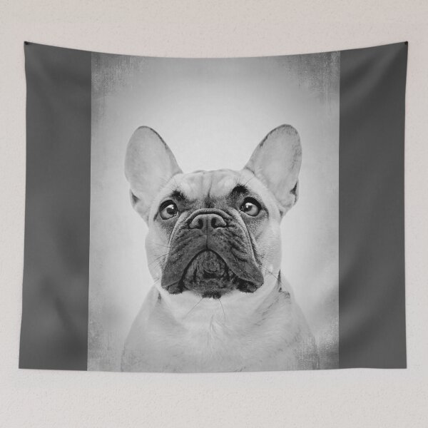 Item preview, French Bulldog Black Mask Fawn dog - BW Vintage - D10 designed and sold by DecoVintage.