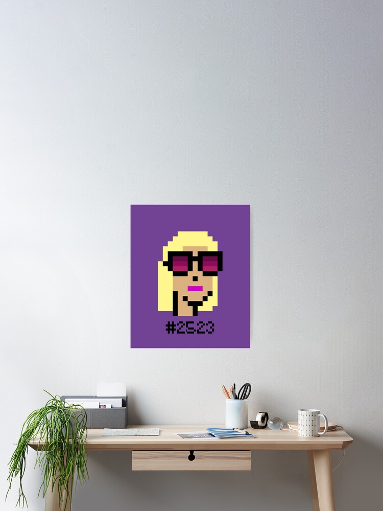 Thumbnail 2 of 3, Poster, CryptoPunks #2523 designed and sold by CryptoFunks.