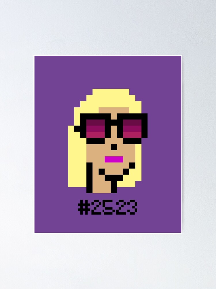 Thumbnail 1 of 3, Poster, CryptoPunks #2523 designed and sold by CryptoFunks.