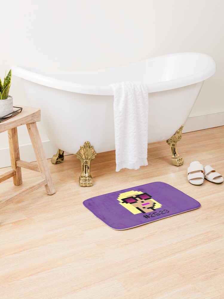 Thumbnail 2 of 6, Bath Mat, CryptoPunks #2523 designed and sold by CryptoFunks.