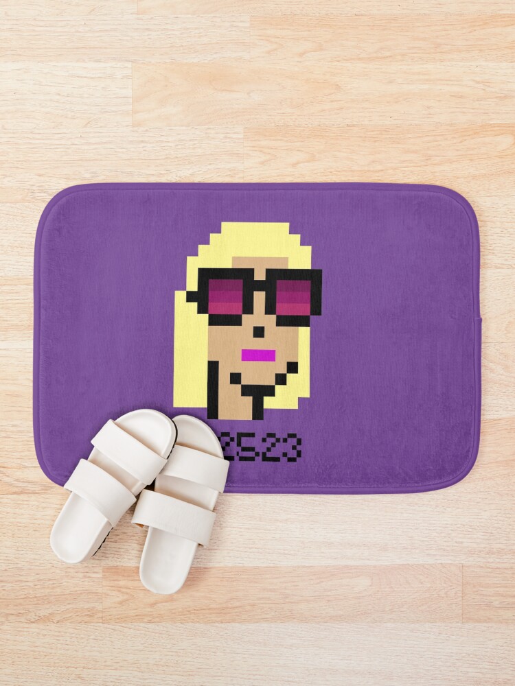 Thumbnail 1 of 6, Bath Mat, CryptoPunks #2523 designed and sold by CryptoFunks.