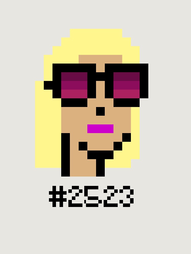 Aperçu 6 sur 6. Sweat à capuche oversize premium avec l'œuvre CryptoPunks # 2523 créée et vendue par CryptoFunks.
