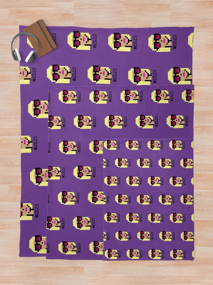 Thumbnail 5 of 6, Throw Blanket, CryptoPunks #2523 designed and sold by CryptoFunks.