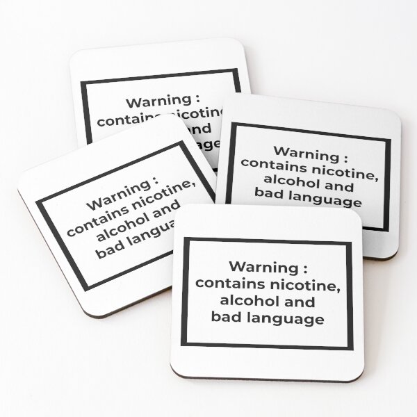 Item preview, Warning contains nicotine alcohol and bad language designed and sold by Family-Shop.
