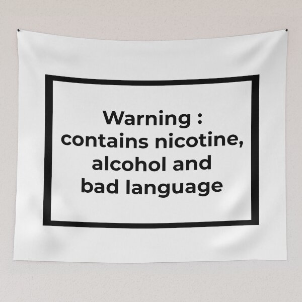 Item preview, Warning contains nicotine alcohol and bad language designed and sold by Family-Shop.