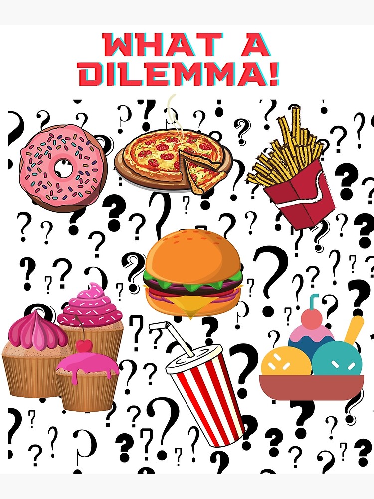 "Fast Food Dilemma 2" Poster for Sale by LiteFeather1 Redbubble