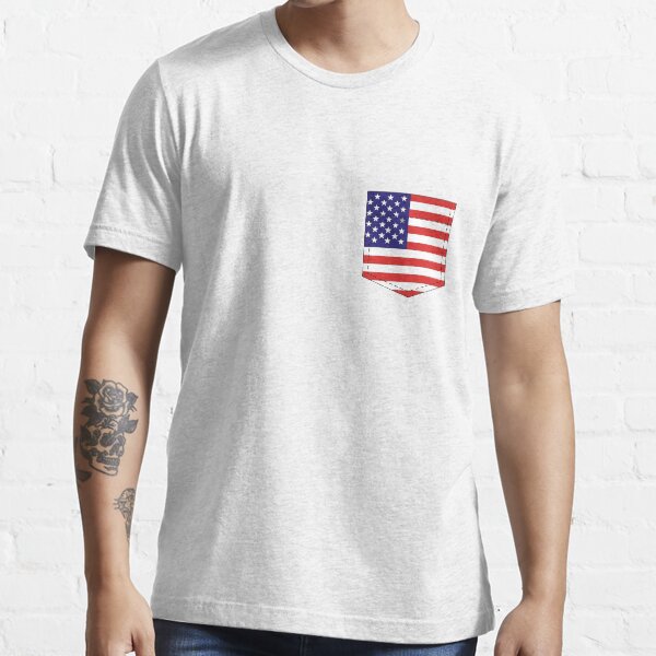 american flag pocket t shirt