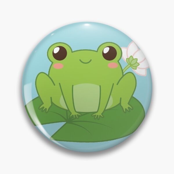 Item preview, Cute Frog on Lily Pad designed and sold by KaraKingDesign.