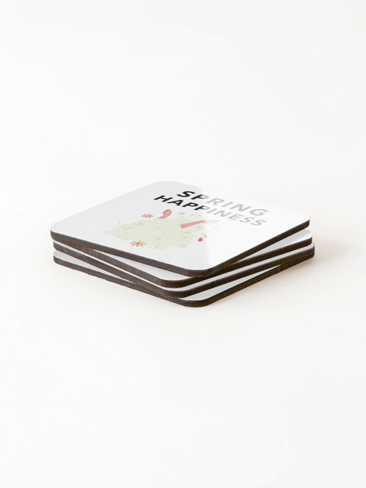 Thumbnail 4 of 5, Coasters (Set of 4), Spring Happiness designed and sold by THE PUNCHLINE FACTORY.