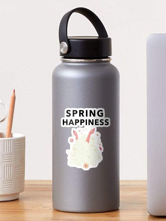 Thumbnail 1 of 3, Sticker, Spring Happiness designed and sold by PunchlineFactor.