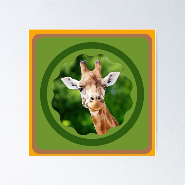 Artikelvorschau, Giraffe Design entworfen und verkauft von CoyoteGifts.