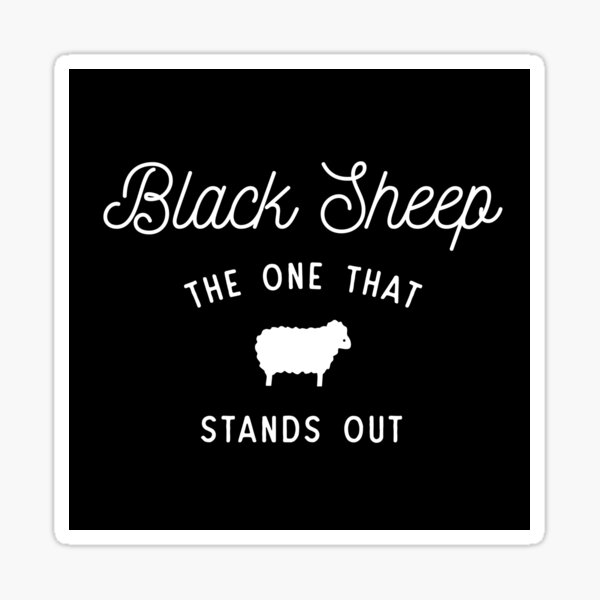 Funny Black Sheep Stickers Redbubble Funny Black Sheep Stickers Redbubble