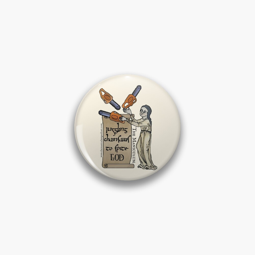 Juggling Chainsaws Pin