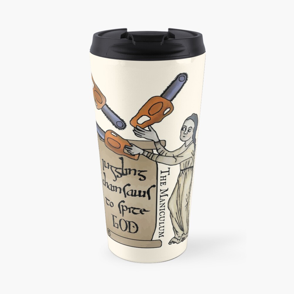 Juggling Chainsaws Travel Mug