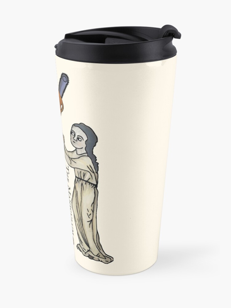Alternate view of Juggling Chainsaws Travel Mug