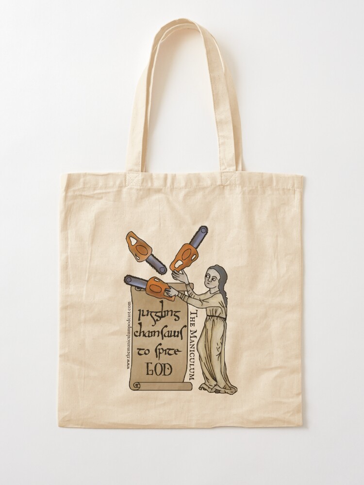 Alternate view of Juggling Chainsaws Tote Bag