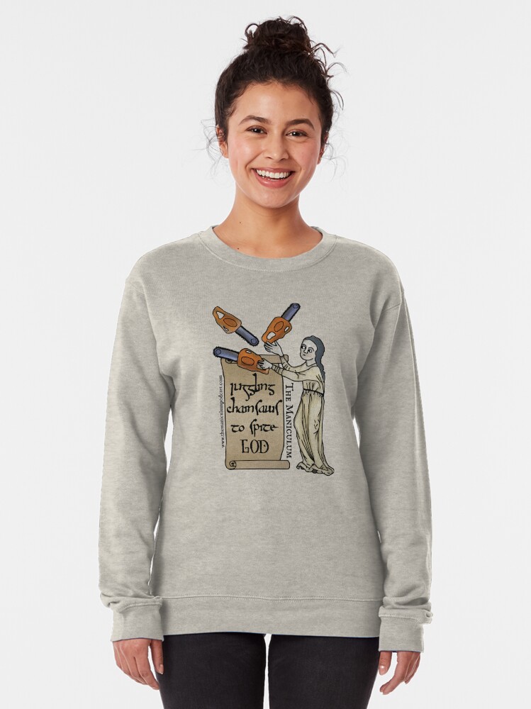Alternate view of Juggling Chainsaws Pullover Sweatshirt