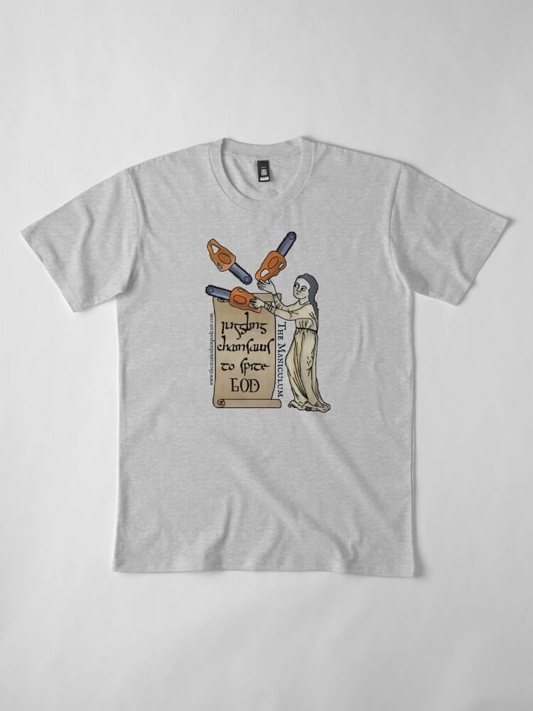 Alternate view of Juggling Chainsaws Premium T-Shirt