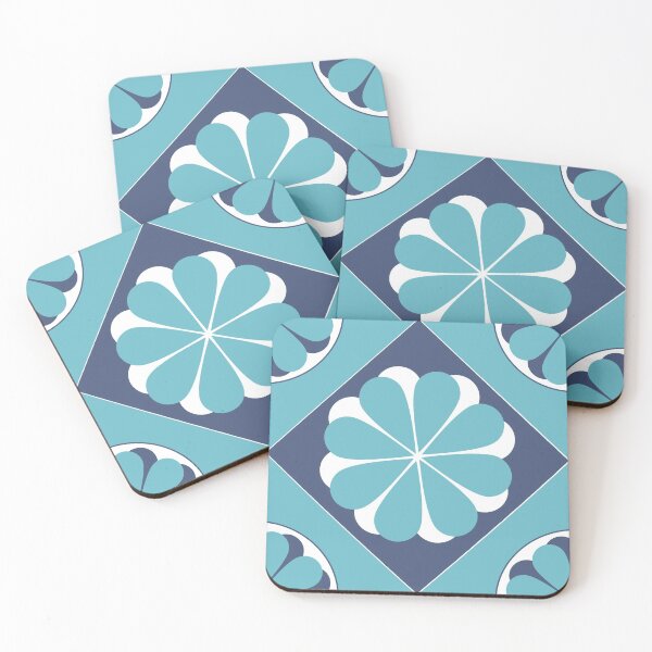 Item preview, blue flower tile pattern designed and sold by STG-Designs.