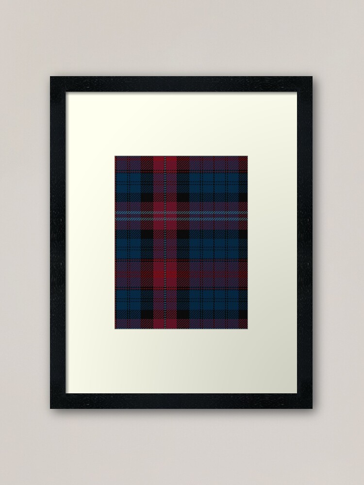 Alternate view of 02904 Evans of Wales Tartan Framed Art Print