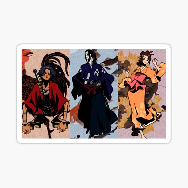 Samurai Champloo Mugen, Fuu and Jin Spread #2 Sticker