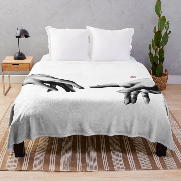 Item preview, "ALMOST": Michael Angelo Inspired "The Creation" Hands Touching Design designed and sold by InkYourHouse.