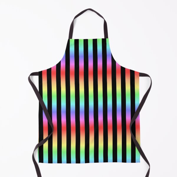 Item preview, Basic Vertical Stripes - Rainbow Gradient on Black designed and sold by TheFrostedDonut.