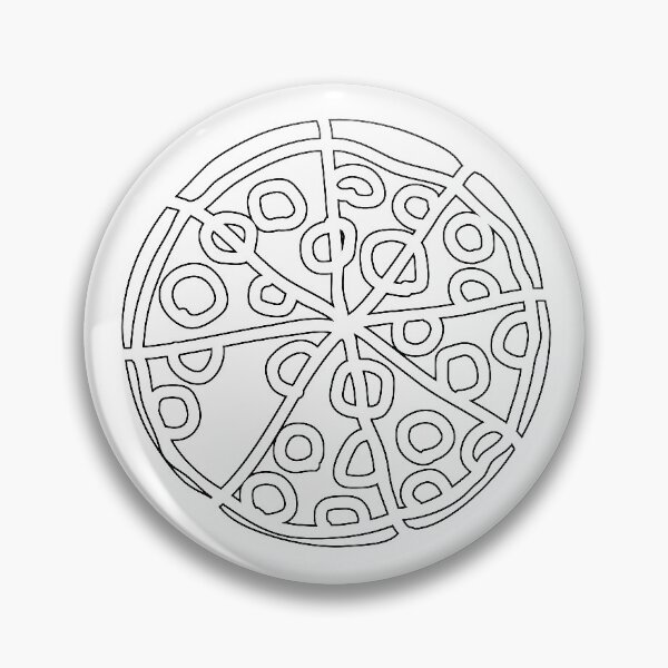Artikelvorschau, Einfache ganze Pizza-Schablone entworfen und verkauft von StencilGifts.