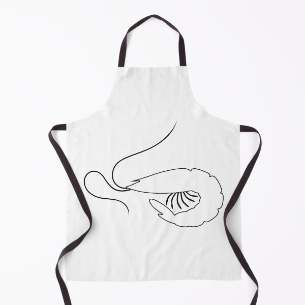 Item preview, Plain Shrimp Stencil designed and sold by StencilGifts.