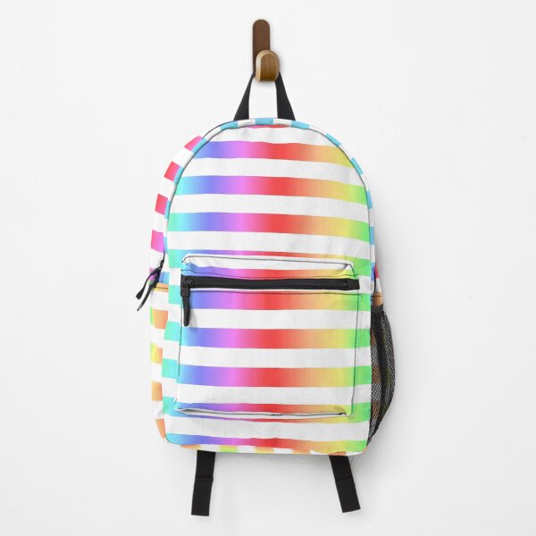 Item preview, Basic Chunky Stripes - Rainbow Gradient on White designed and sold by TheFrostedDonut.