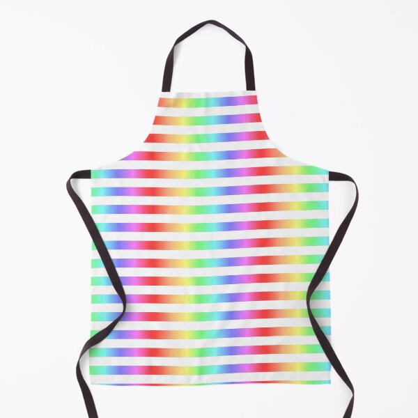 Item preview, Basic Chunky Stripes - Rainbow Gradient on White designed and sold by TheFrostedDonut.