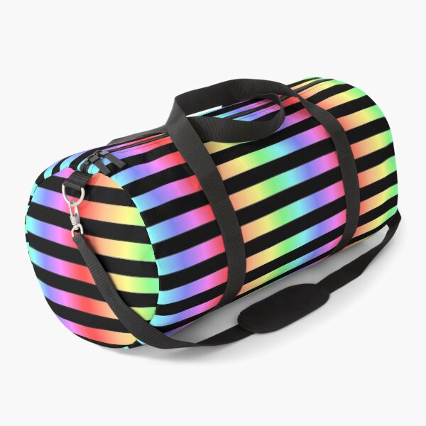 Item preview, Basic Chunky Stripes - Rainbow Gradient on Black designed and sold by TheFrostedDonut.