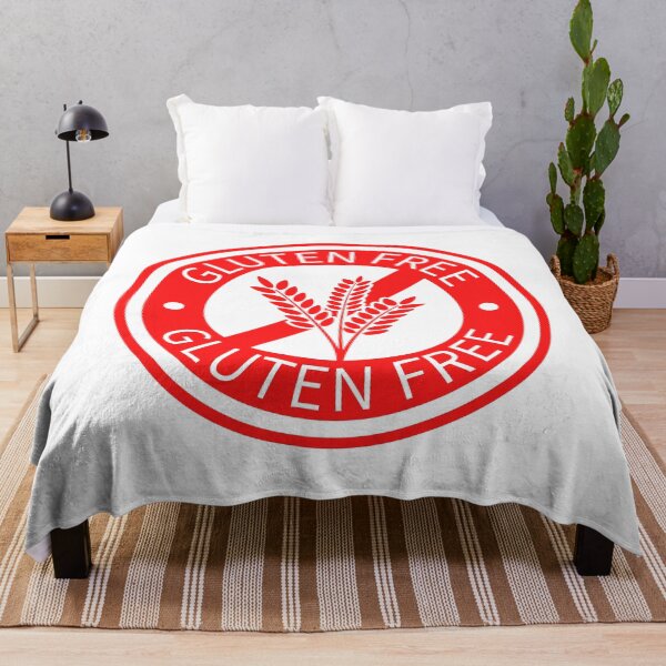 Item preview, Red gluten free circle logo designed and sold by GlutenFreeTee.