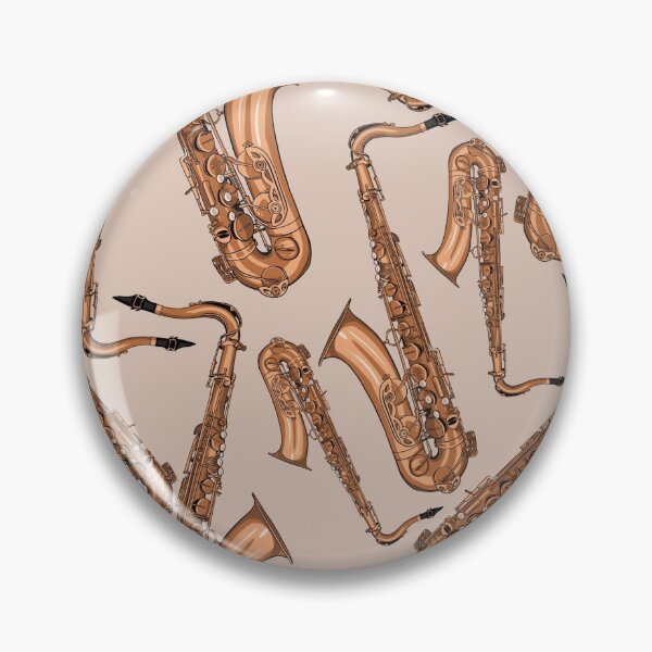 Item preview, Tenor Saxophone Musical Instrument Pattern Natural designed and sold by jasmijndeklerk.