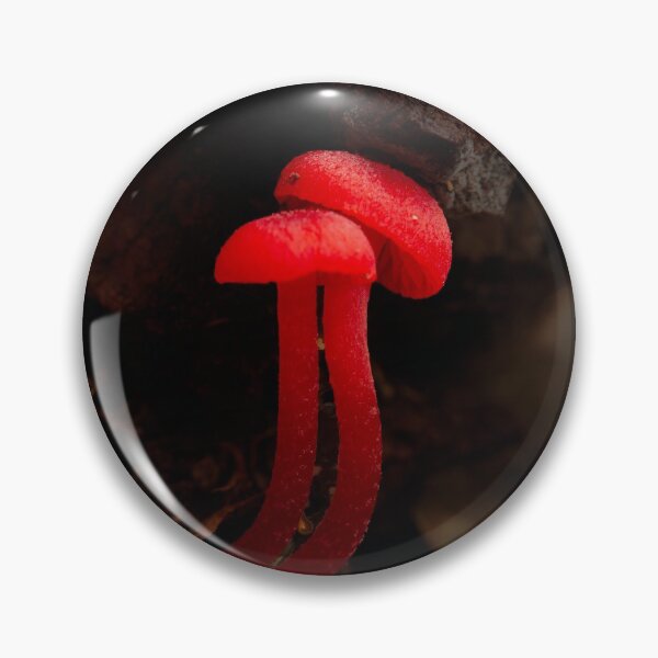 Item preview, red mycena designed and sold by Michelle Honey.
