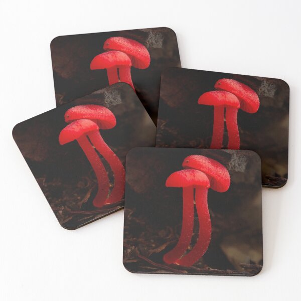 Item preview, red mycena designed and sold by Michelle Honey.
