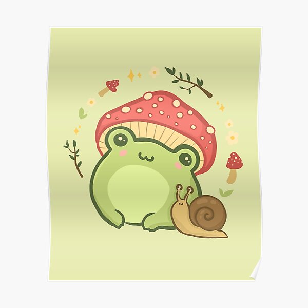 Snail And Frog Posters Redbubble