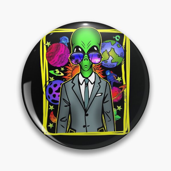 Item preview, Trippy business alien graphic art meme designed and sold by Infdesigner.