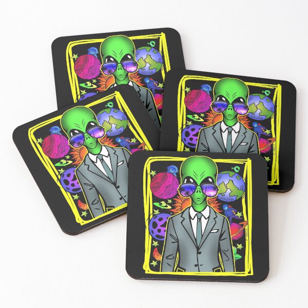 Item preview, Trippy business alien graphic art meme designed and sold by Infdesigner.