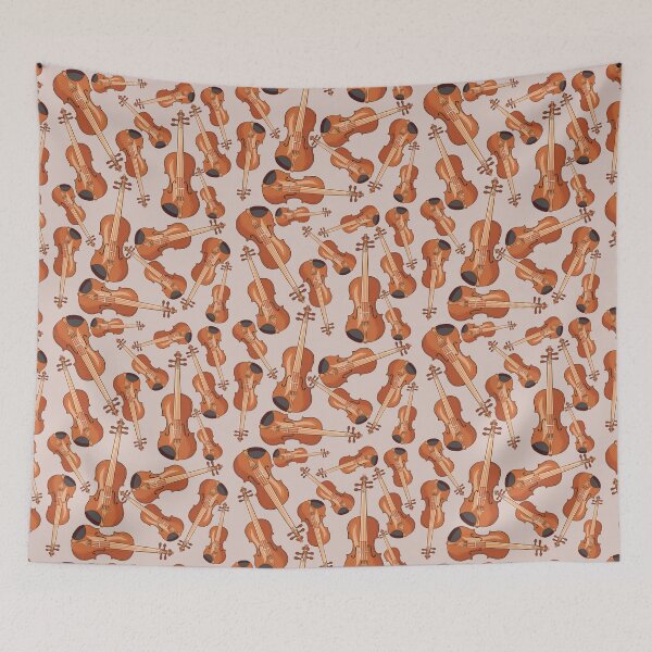 Item preview, Violin Musical Instrument Pattern Natural designed and sold by jasmijndeklerk.