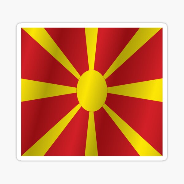 Macedonia Flag Stickers for Sale | Redbubble