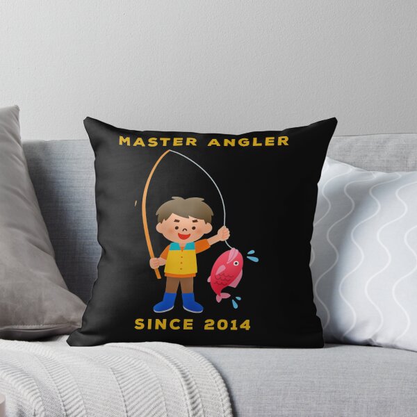 Item preview, Master Angler Since 2014 Boy With a Fish designed and sold by KeysTreasures.