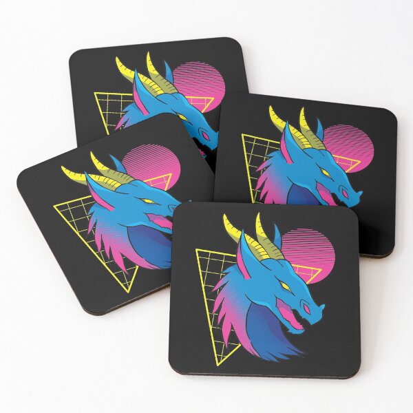 Item preview, Vaporwave Dragon designed and sold by infleims.