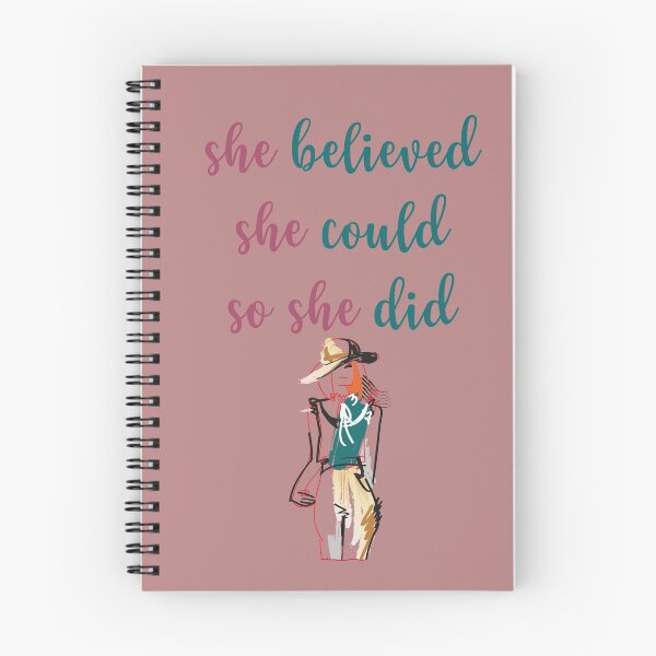 Item preview, She Believed, She Could, So she Did  designed and sold by OMCreative.
