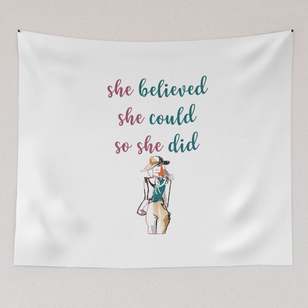Item preview, She Believed, She Could, So she Did  designed and sold by OMCreative.