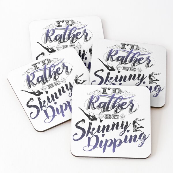 Item preview, I'd Rather be Skinny Dipping Naturist Nudist Lifestyle designed and sold by NaturistGifts.