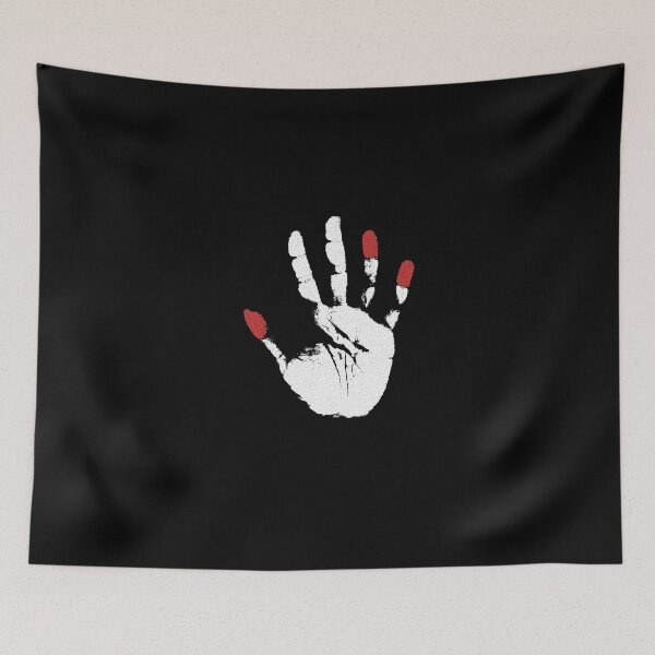 Item preview, White handprint Birthday Gift designed and sold by GBDesigner.