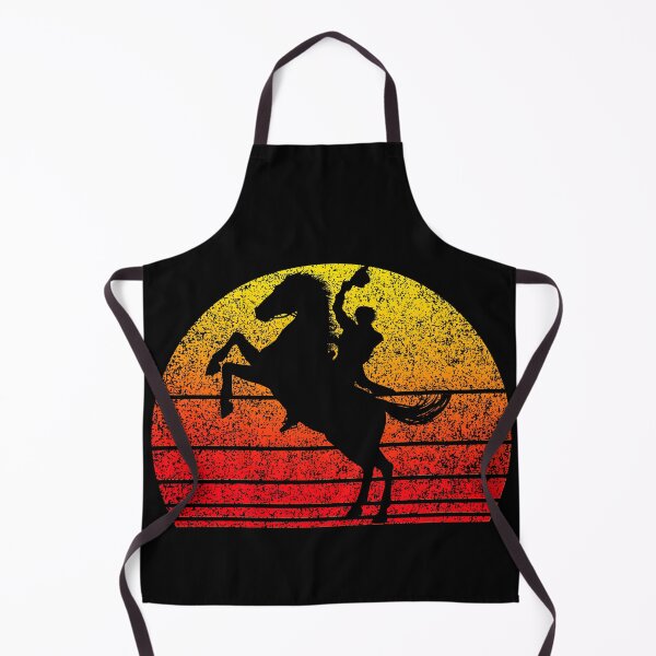 Item preview, Cowboy waving hat in the air retro sunset - Distressed designed and sold by Trantor-Tees.